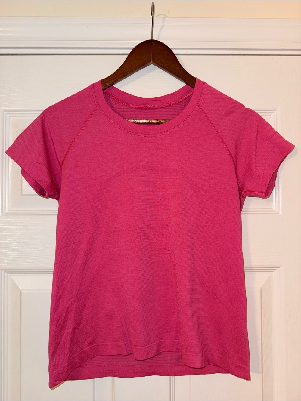 lululemon athletica Bright Pink Short Sleeve Crew Tee